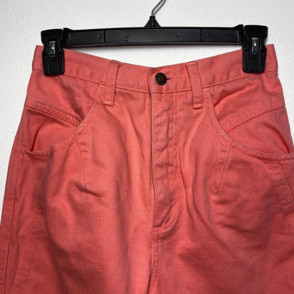 Vintage Wrangler Salmon Orange Jeans 7/8 - Picture 2 of 10